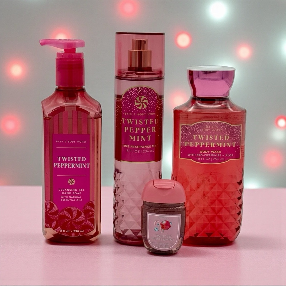 Bath and Body Works Twisted Peppermint Holiday Body Care Gift Set NWT